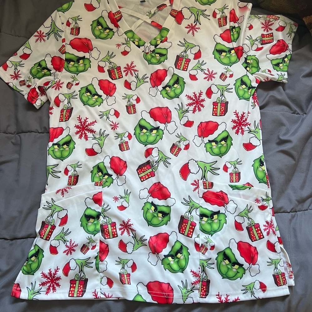 Festive Green and Red Kids Shirt